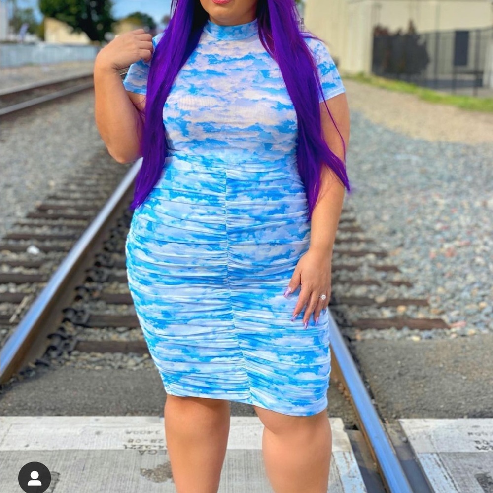 Blue skirt